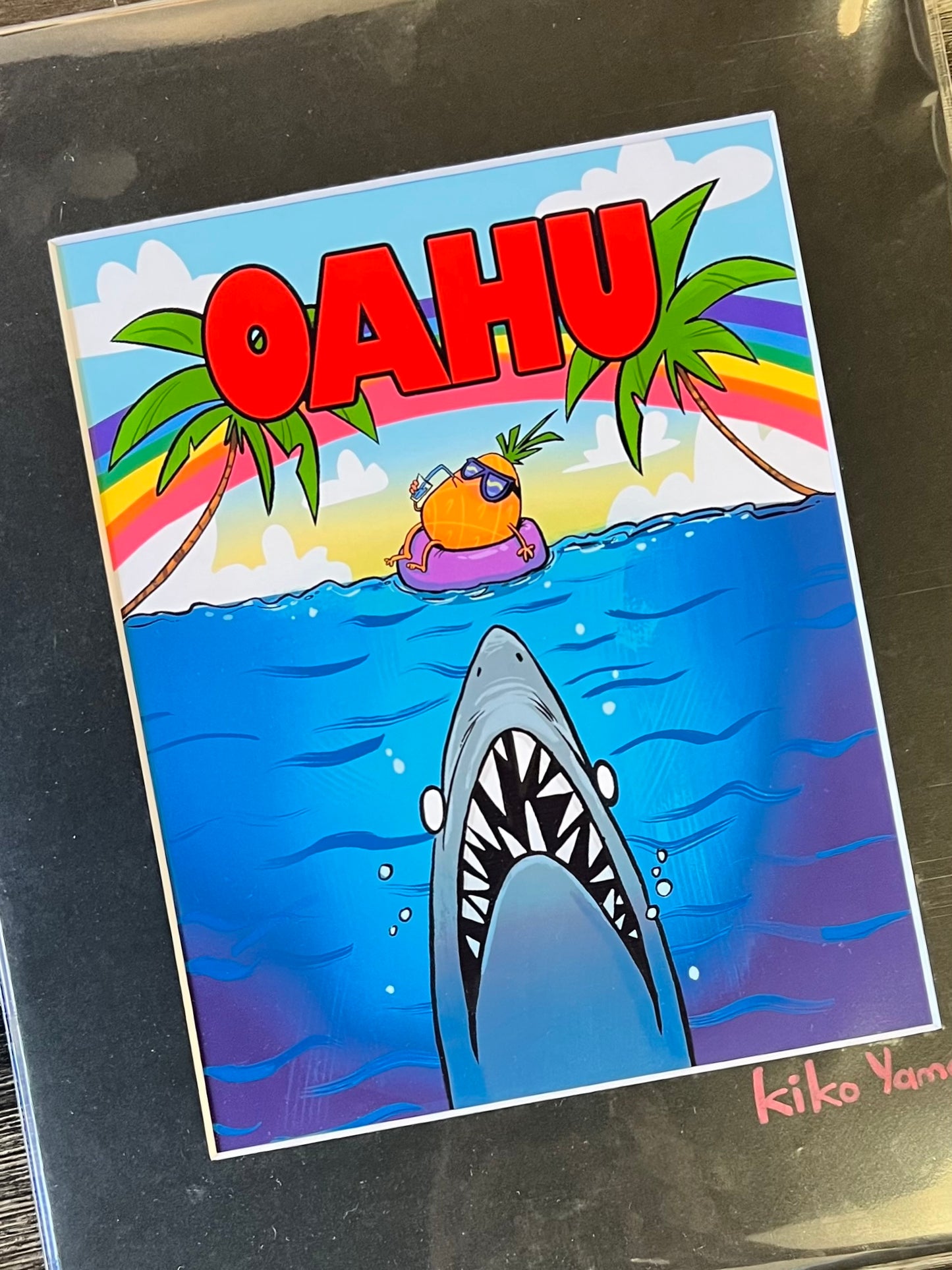 Oahu Jaws by Ninja Sketch - Print