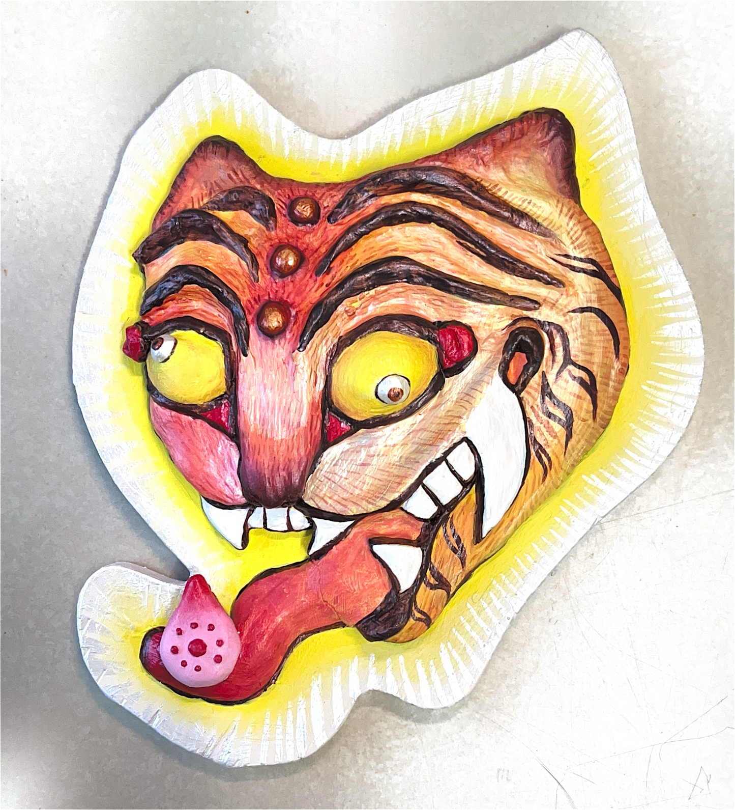 Peachy Tiger by Lauren Hana Chai