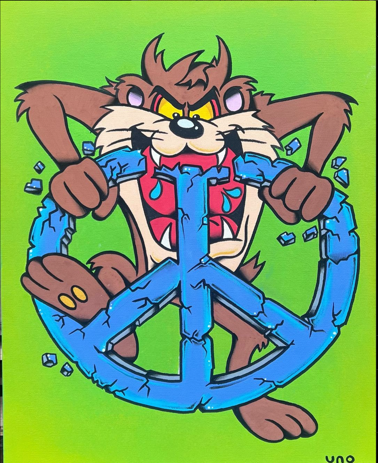 "Whirled Peas" by Unomas - Original Painting