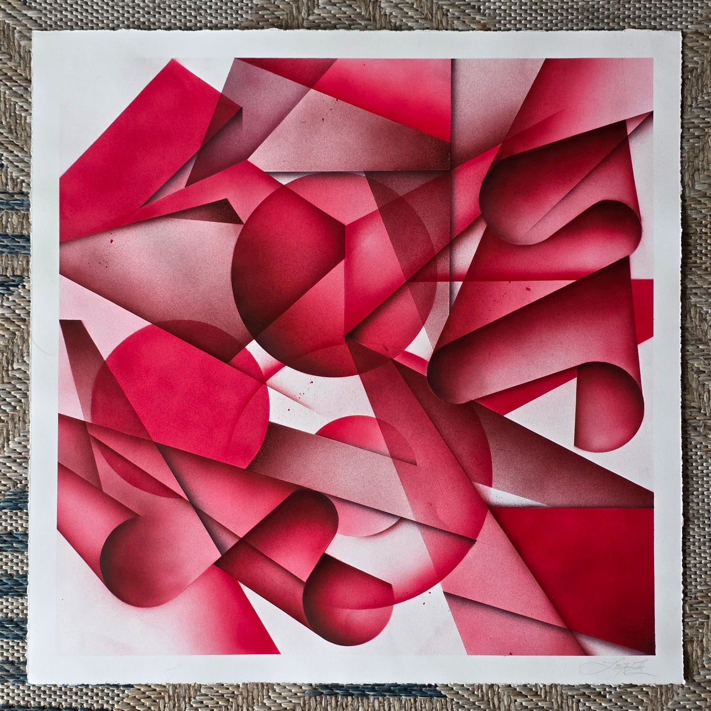 Laurens "Sacred With Translucent Drapes", framed