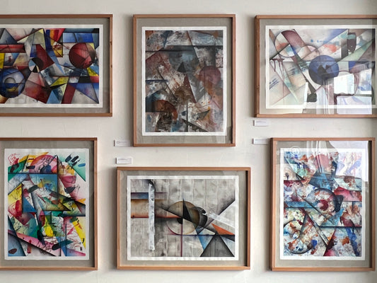 Laurens "Bonafide Shadowboxing", framed