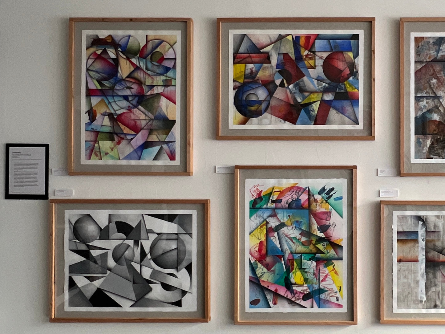 Laurens "Flow State With Translucent Drapes", framed